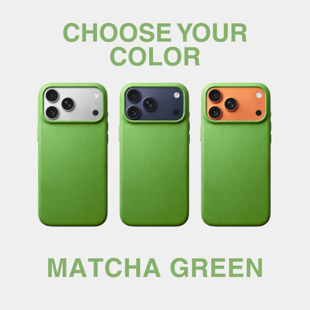 Midori Leather Case - iPhone 17 Pro - MagSafe - Matcha Green